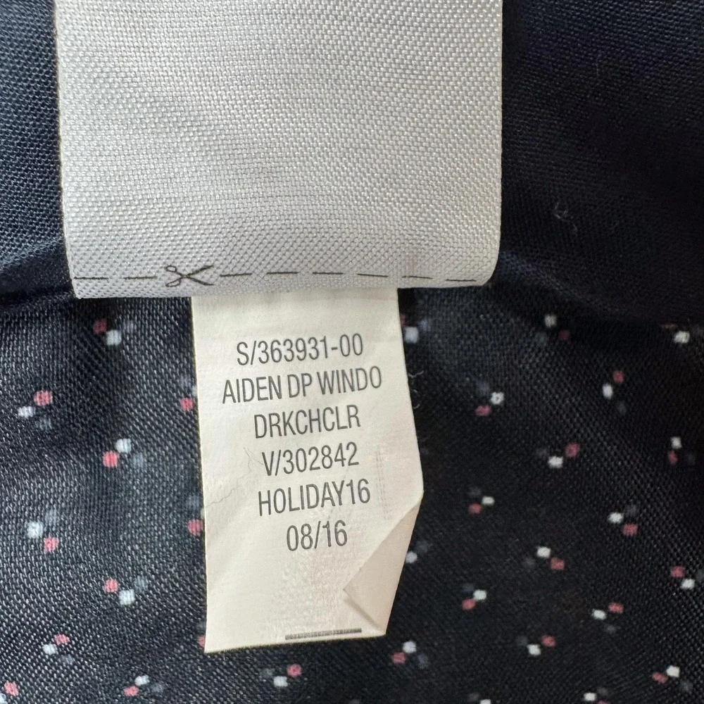 Banana Republic Aiden Pants Mens 32 Gray Check Slim Chino Stretch Office 34x27